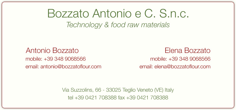 Bozzato Antonio & C. - Technology & Food Raw Materials
